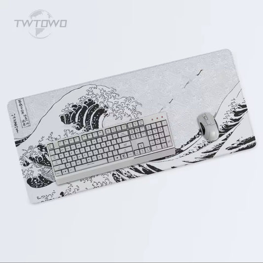 Mouse Pad Gaming Black And White Gray Art Aesthetics